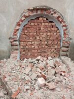 Ahmadiyya worship place partly destroyed by Punjab Police in Kot Diyaldas, District Nankana Sahib