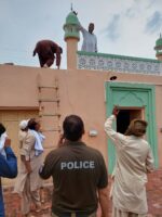 Police destroyed minarets on Independence Day