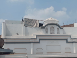 Minaret of the Ahmadiyya mosque demolished by the police in Toba Tek Singh