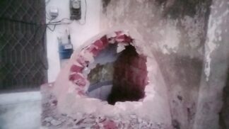 Niche of the Ahmadiyya mosque demolished